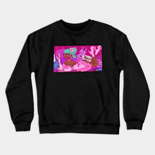 Pink gf sends love Crewneck Sweatshirt